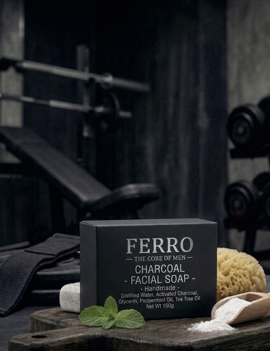 FERRO Charcoal Facial Soap